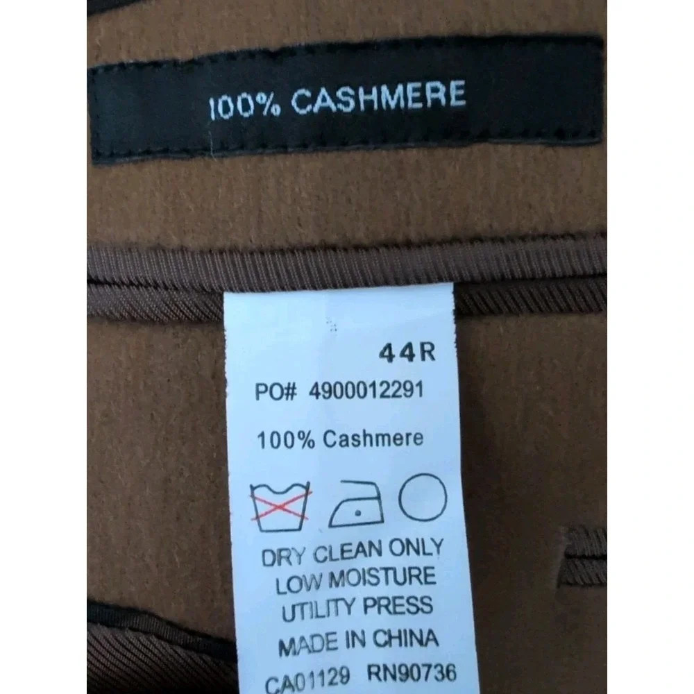 Black Brown 1826 Lord & Taylor Cashmere Blazer 44R Sport Coat‎ Jacket Brown